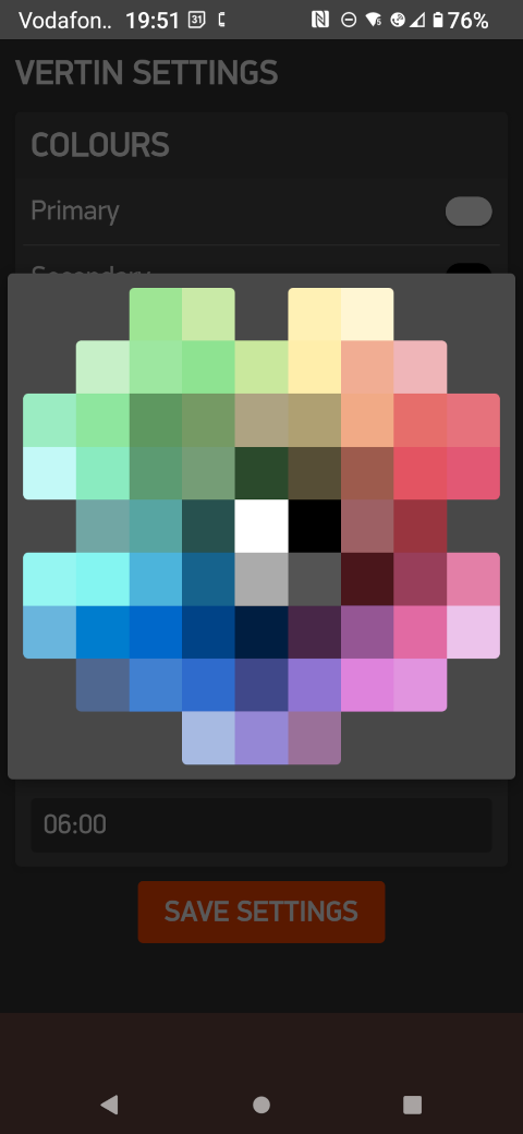 The "sunlight corrected" colour picker