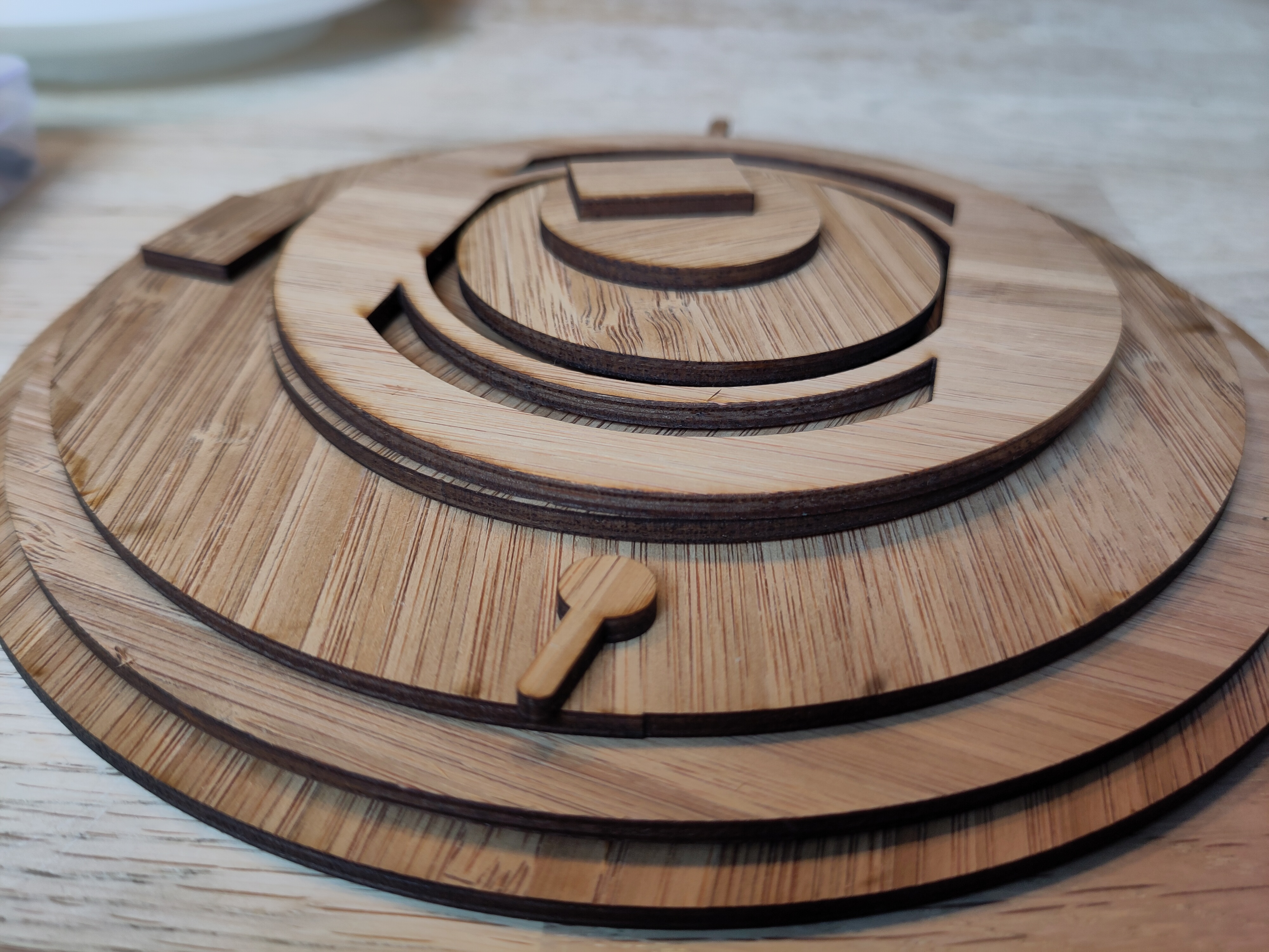 Scrap pieces of bamboo