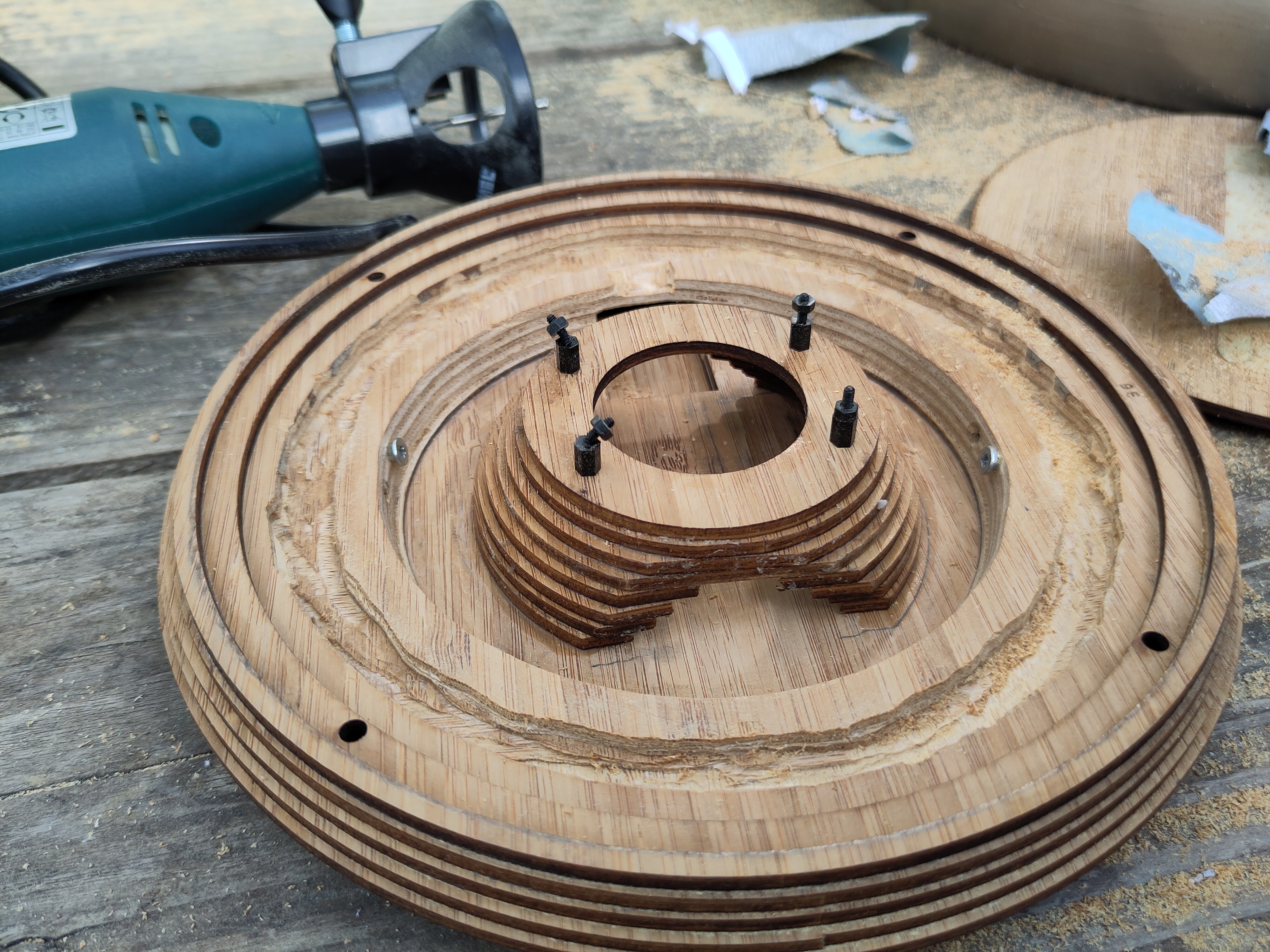 The channel I routed into the design