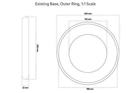 The "ring" that surrounds the dome